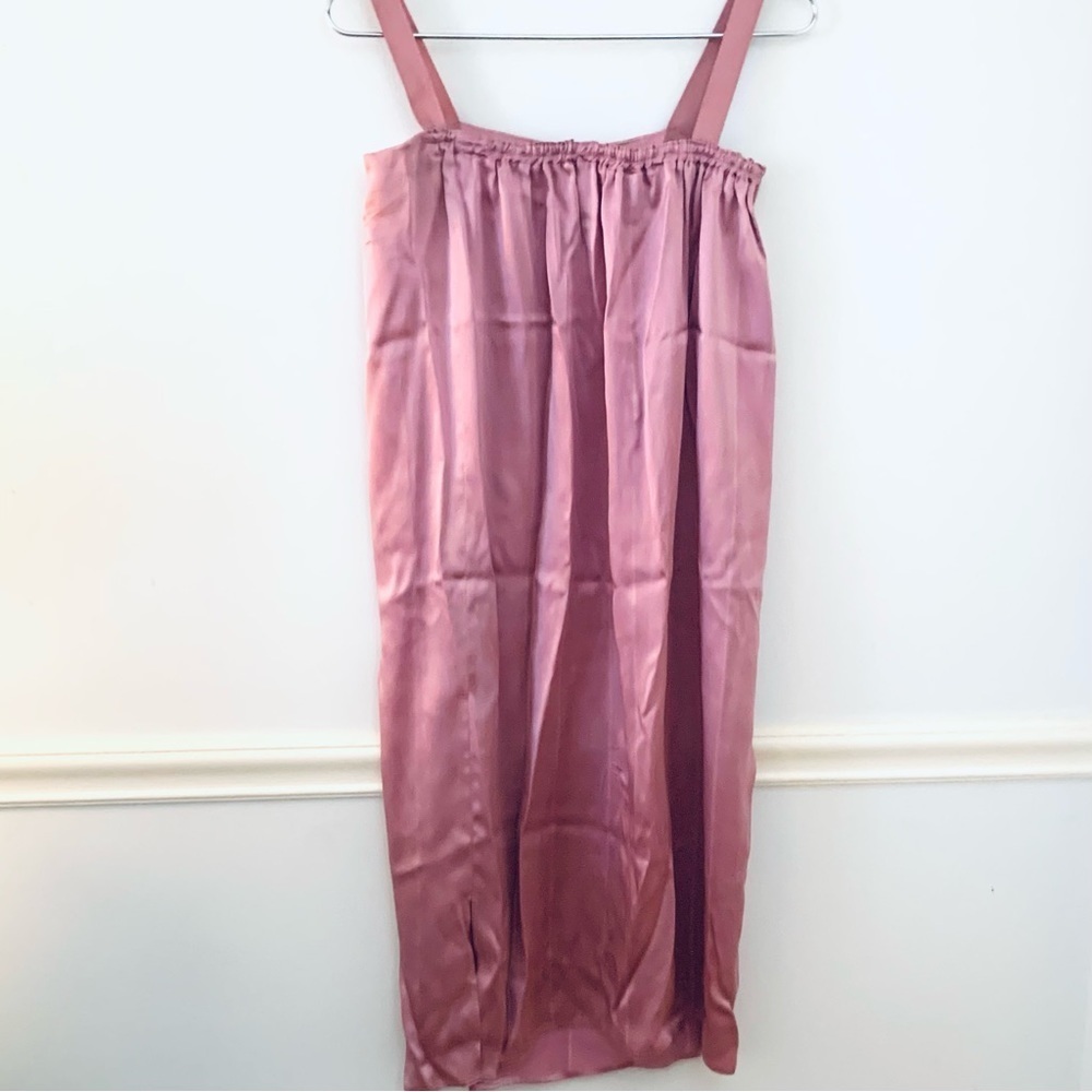 KARIE PATTERSON For SANSAPPELLE Satin Slip Dress, Caftan Silk Overlay, Shawl - Picture 9 of 11